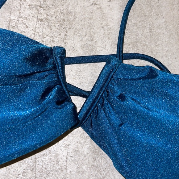 COPY - Neon teal bandeau style bikini top! - Picture 4 of 6